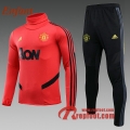Ensemble Survetement De Manchester United Enfant Rouge Col Haut 2019 2020 Nouveau