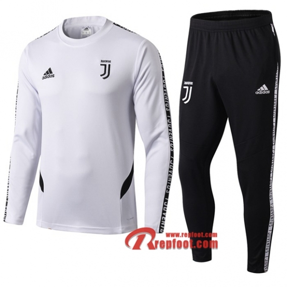 Ensemble De Survetement Juventus Blanc/Noir 2019 2020 Nouveau