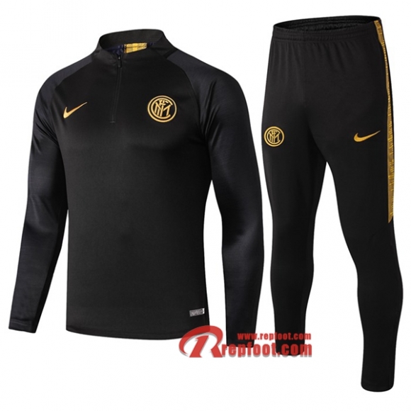 Ensemble De Survetement Inter Milan Noir 2019 2020 Nouveau