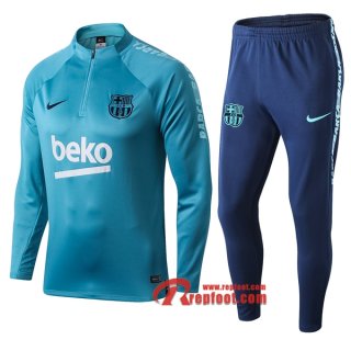 Ensemble Survetement FC Barcelone Bleu 2019-2020 Nouveau