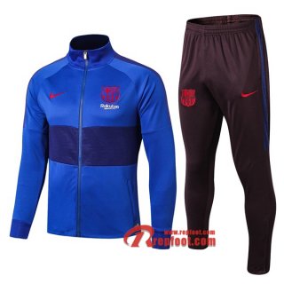 Ensemble De Veste Survetement FC Barcelone Bleu 2019 2020 Nouveau