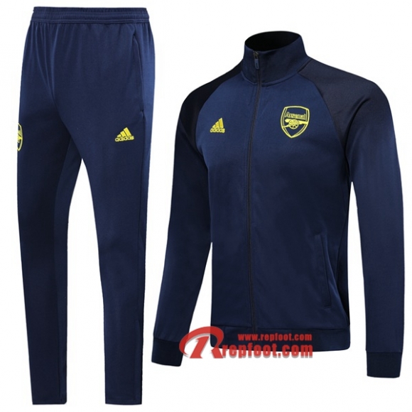 Ensemble De Veste Survetement Arsenal Bleu Fonce 2019 2020 Nouveau