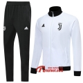 Ensemble Veste Survetement Juventus Blanc 2019-2020 Nouveau