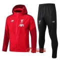 Ensemble Coupe-Vent Survetement FC Liverpool Rouge 2019-2020 Nouveau