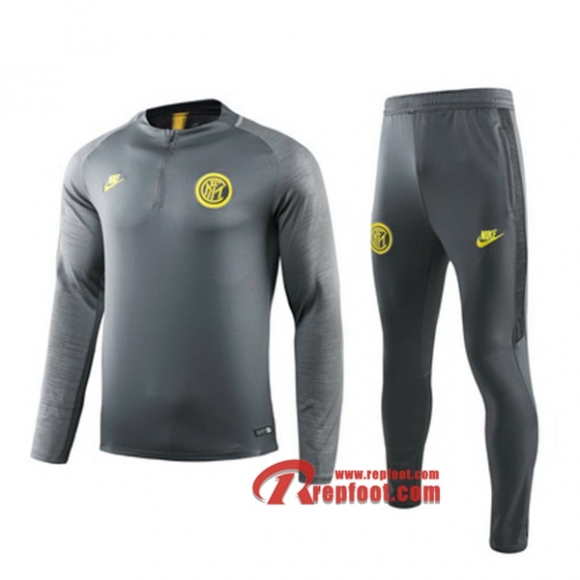 Ensemble Du Survetement Inter Milan Gris 2019/2020 Nouveau