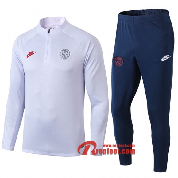 Ensemble De Survetement Paris Saint Germain-PSG Blanc 2019 2020 Nouveau