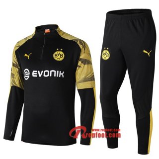 Ensemble De Survetement Dortmund Bvb Noir/Jaune 2019 2020 Nouveau