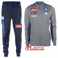 Ensemble De Veste Survetement SSC Naples Gris 2019 2020 Nouveau