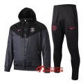 Ensemble Coupe-Vent Survetement Paris Saint Germain-PSG Nike Noir 2019-2020 Nouveau