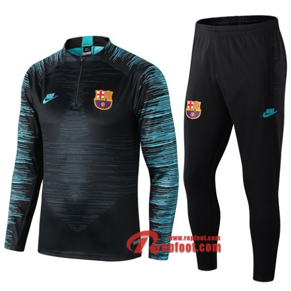 Ensemble Survetement FC Barcelone Noir 2019-2020 Nouveau