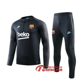 Ensemble Du Survetement FC Barcelone Beko Gris 2019/2020 Nouveau