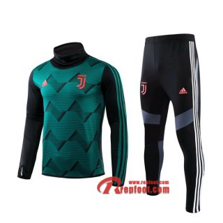 Ensemble De Survetement Juventus Vert Col Haut 2019 2020 Nouveau