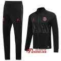 Ensemble Veste Survetement Paris Saint Germain-PSG Jordan Noir/Gris 2019-2020 Nouveau  Ensemble Veste Survetement Paris Saint Germain-PSG Jordan Noir/Gris 2019-2020 Nouveau