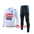 Ensemble Survetement SSC Naples Blanc 2019 2020 Nouveau