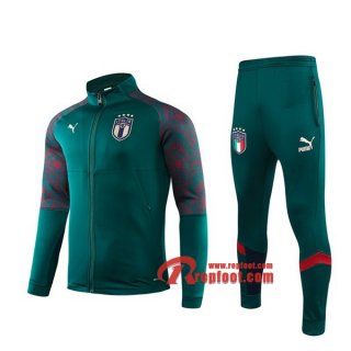 Ensemble Veste Survetement Equipe De Italie Vert 2019 2020 Nouveau