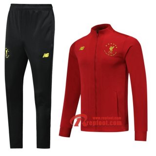 Ensemble Veste Survetement Liverpool FC Édition Commémorative Rouge 2019 2020 Nouveau