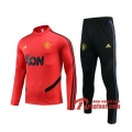 Ensemble Nouveau Survetement Manchester United Rouge 2019 2020