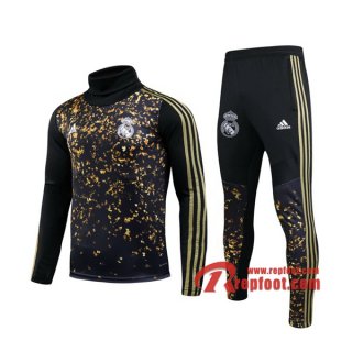 Ensemble Nouveau Survetement Real Madrid Adidas × Ea Sports™ Fifa 20 Col Haut Noir 2020 2021