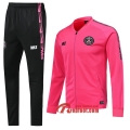 Ensemble Veste Survetement Paris Saint Germain-PSG Rose 2019-2020 Nouveau