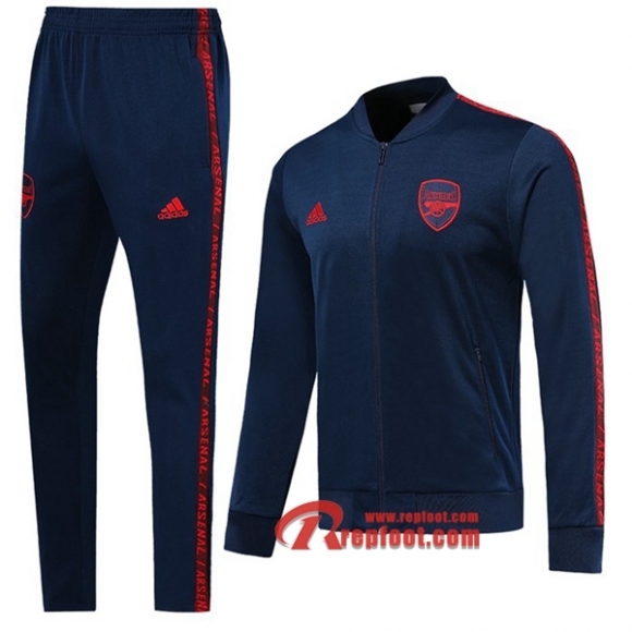 Ensemble De Veste Survetement Arsenal Bleu Fonce 2019 2020 Nouveau