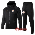 Ensemble Du Veste A Capuche Survetement Inter Milan Noir 2019/2020 Nouveau