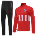 Ensemble Veste Survetement Atletico Madrid Rouge/Blanc 2019-2020 Nouveau