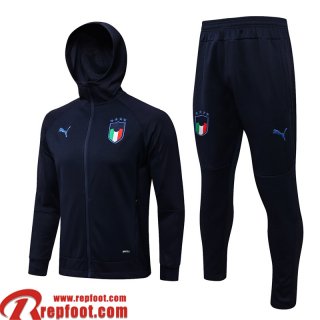 Veste Foot - Sweat A Capuche Italie bleu Homme 2021 2022 JK287