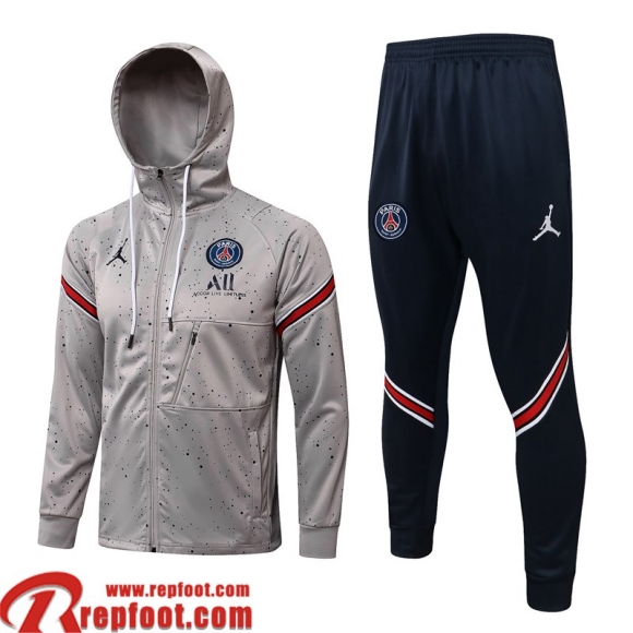 Veste Foot - Sweat A Capuche Jordan gris Homme 2021 2022 JK290