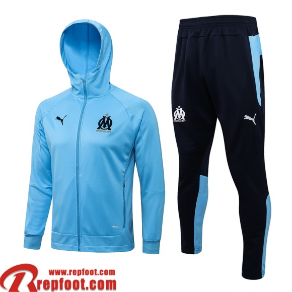 Veste Foot - Sweat A Capuche Marseille bleu Homme 2021 2022 JK292