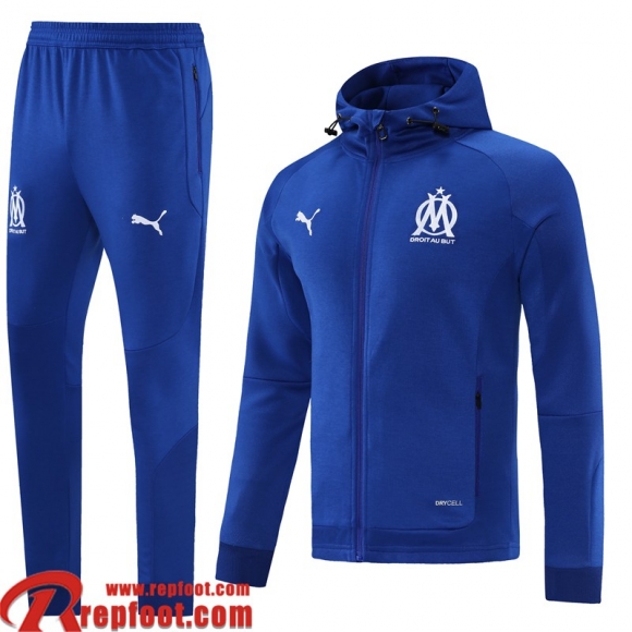 Veste Foot - Sweat A Capuche Marseille rouge Homme 2021 2022 JK300  Veste Foot - Sweat A Capuche Marseille rouge Homme 2021 2022 JK300