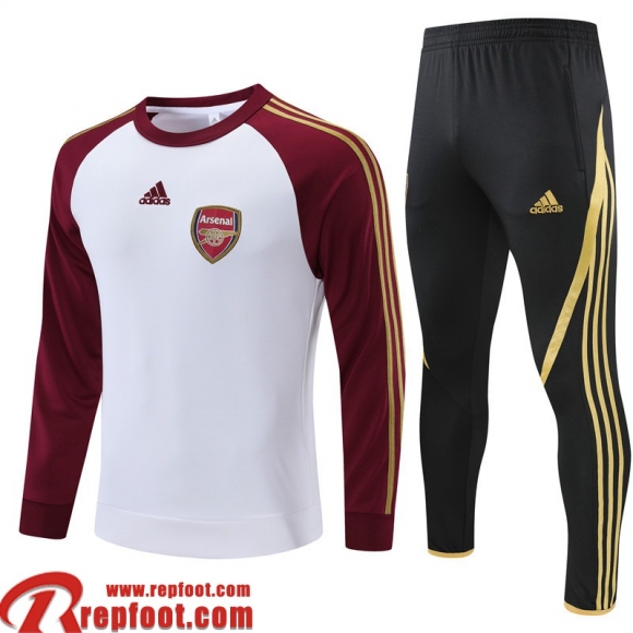 Survetement de Foot Arsenal blanc Homme 2021 2022 TG220  Survetement de Foot Arsenal blanc Homme 2021 2022 TG220