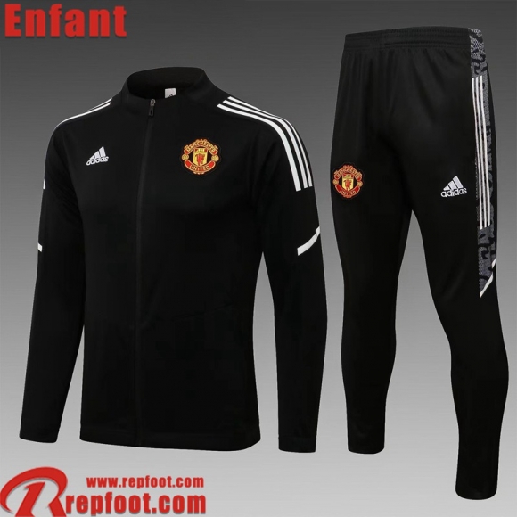 Veste Foot Manchester United noir Enfant 2021 2022 TK173