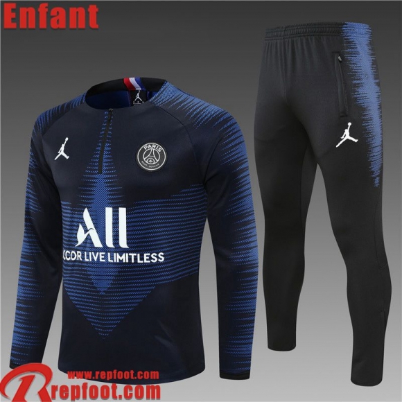 Survetement de Foot PSG bleu Enfant 2021 2022 TK180