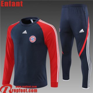 Survetement de Foot Bayern Munich bleu Enfant 2021 2022 TK189