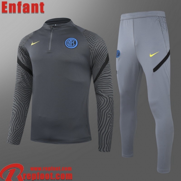 Survetement de Foot Inter Milan gris Enfant 2021 2022 TK200