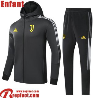 Veste Foot Juventus noir Enfant 2021 2022 TK212