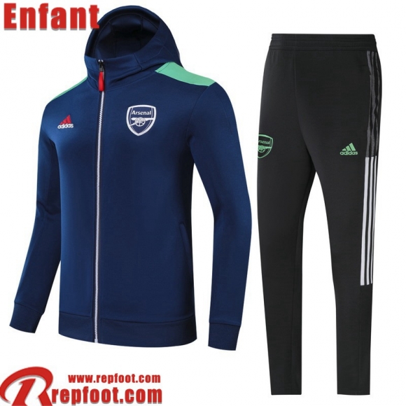 Veste Foot Arsenal bleu Enfant 2021 2022 TK223