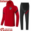 Veste Foot Olympique Lyon rouge Enfant 2021 2022 TK227