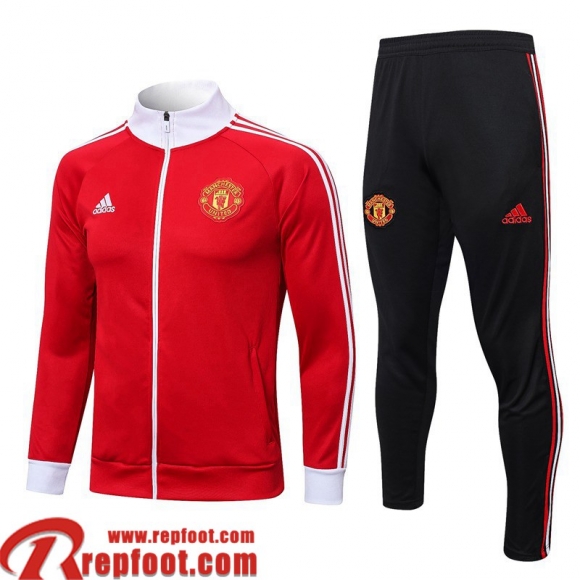 Manchester United Veste Foot rouge Homme 22 23 JK653