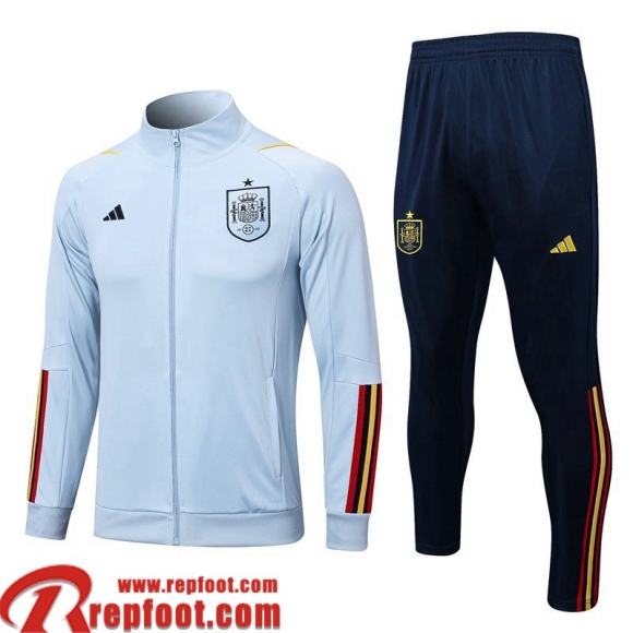 Spagna Veste Foot bleu clair Homme 22 23 JK665