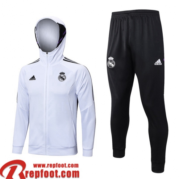 Real Madrid Veste Foot Blanc Homme 22 23 JK672