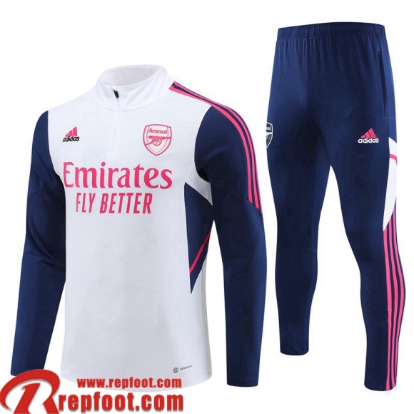 Arsenal Survetement de Foot Blanc Homme 22 23 TG615