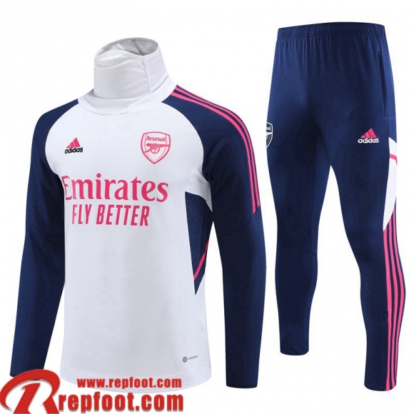 Arsenal Survetement de Foot Blanc Homme 22 23 TG616