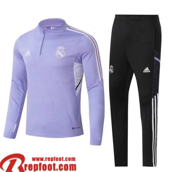 Real Madrid Survetement de Foot Violet Homme 22 23 TG623