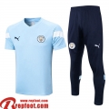 Manchester City Survetement T Shirt bleu clair Homme 22 23 TG637