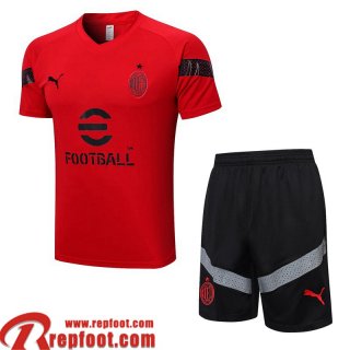 AC Milan Survetement T Shirt rouge Homme 22 23 TG648