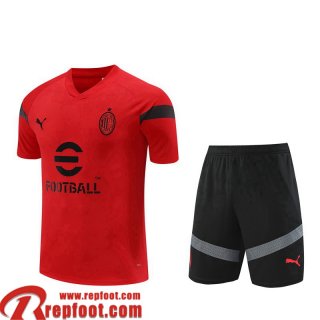AC Milan Survetement T Shirt rouge Homme 22 23 TG667