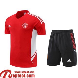 Manchester United Survetement T Shirt rouge Homme 22 23 TG677