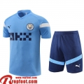 Manchester City Survetement T Shirt bleu clair Homme 22 23 TG678