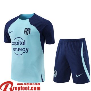 Atletico Madrid Survetement T Shirt bleu ciel Homme 22 23 TG689